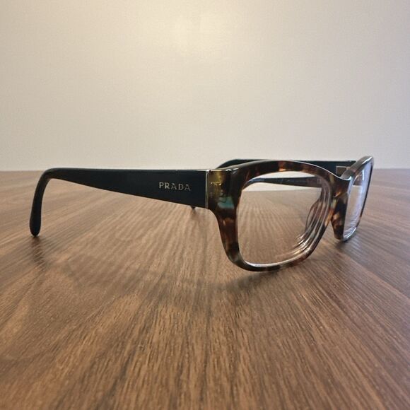 PRADA Eyeglass Frames VPR 180 NAG-101 Blue Brown Tortoise 54-18-135 Italy Made